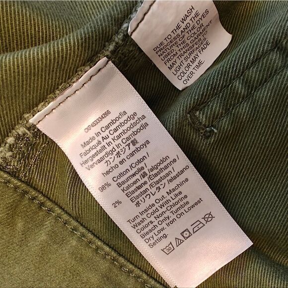 Madewell Deep Green cotton elastane shorts size 29 - Picture 7 of 7